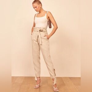 Reformation Norman Linen Pants